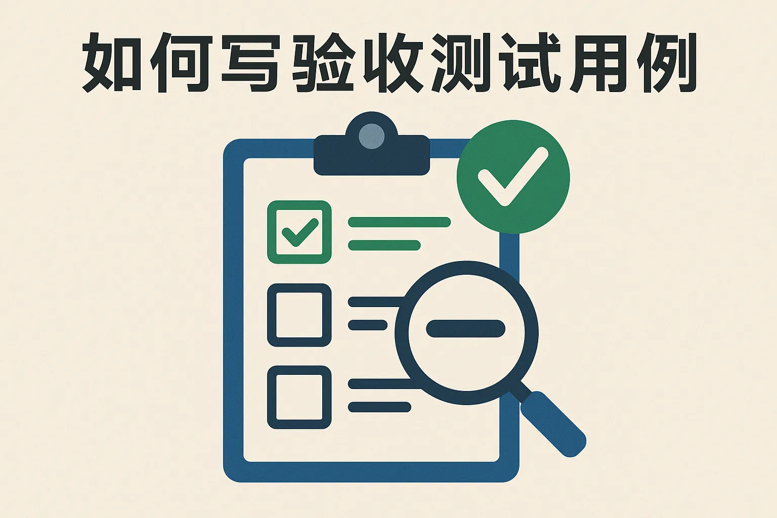 如何写验收测试用例