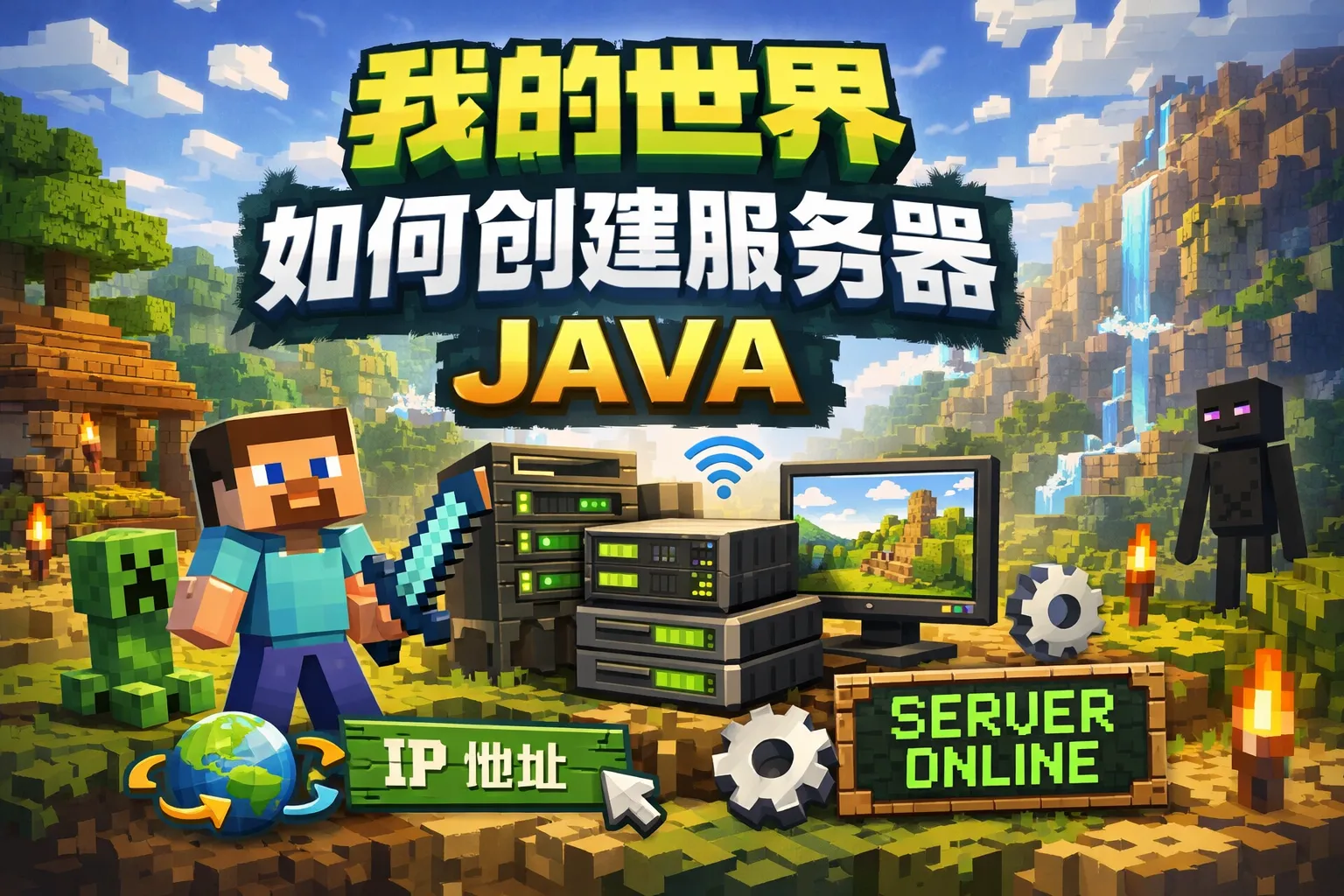 我的世界如何创建服务器java