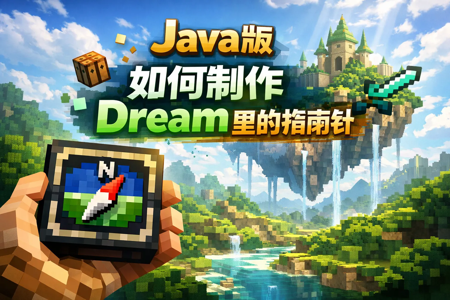 java版如何制作dream里的指南针