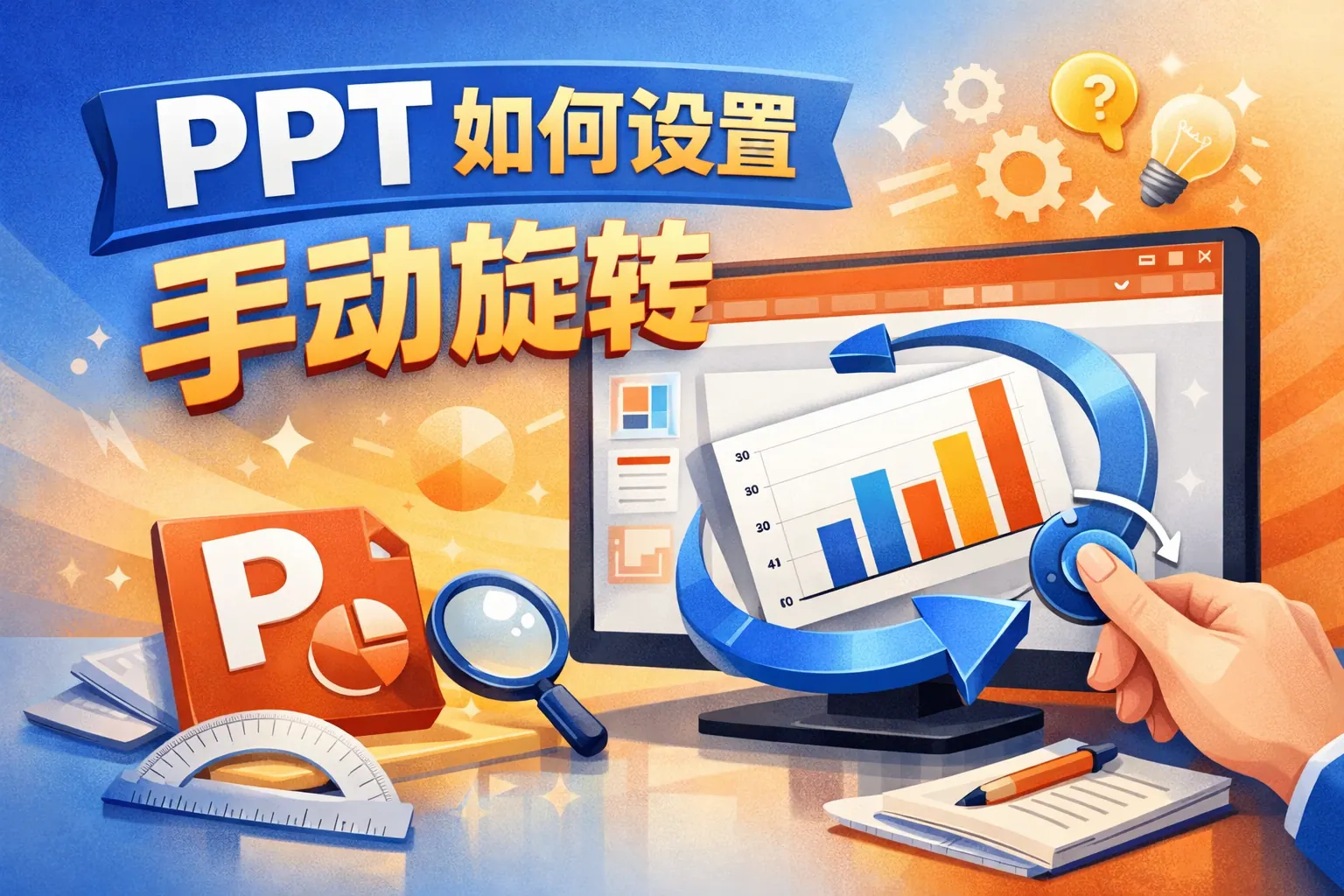 ppt如何设置手动旋转