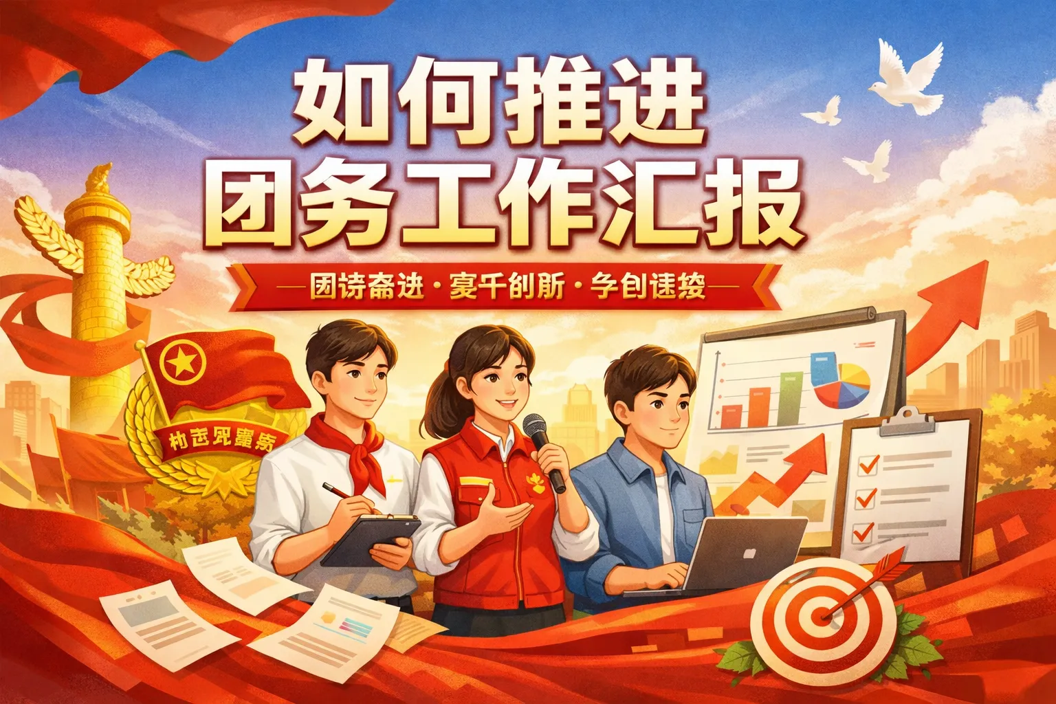 如何推进团务工作汇报