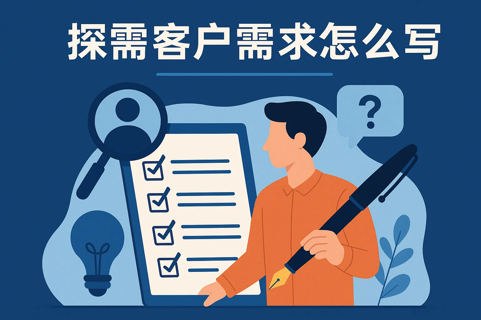 探需客户需求怎么写
