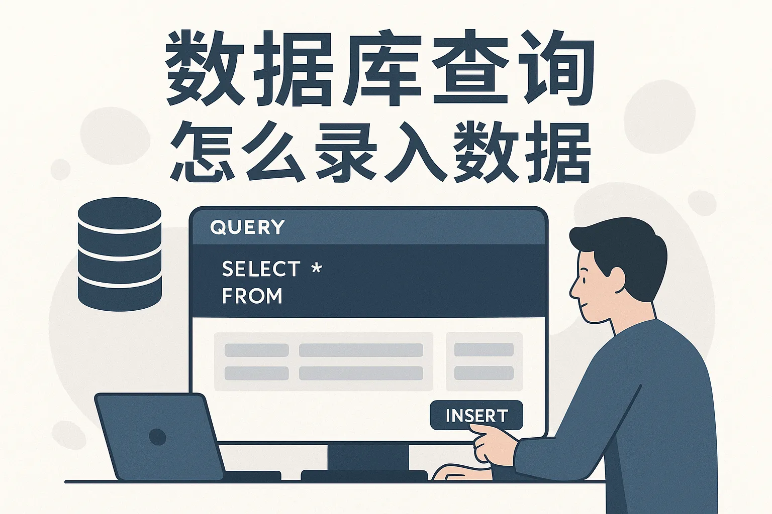 数据库查询怎么录入数据