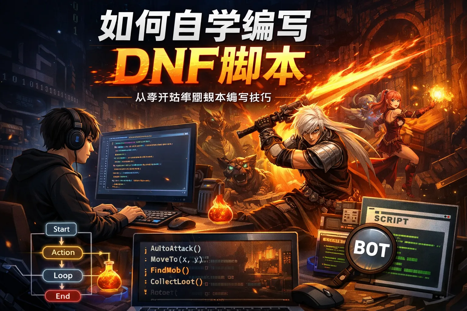 如何自学编写dnf脚本