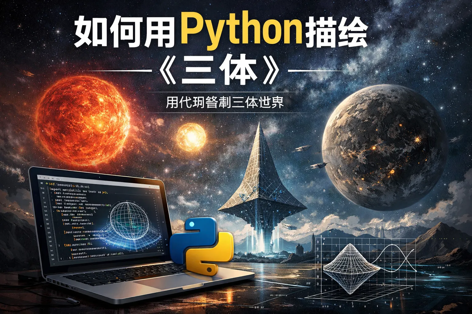 如何用python描绘三体