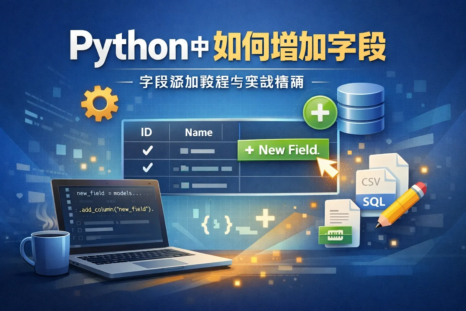 python中如何增加字段
