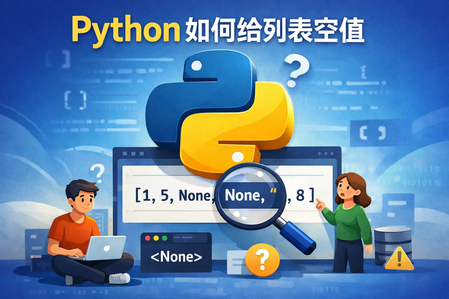 python如何给列表空值
