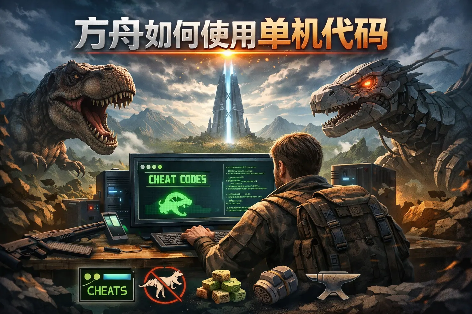 方舟如何使用单机代码