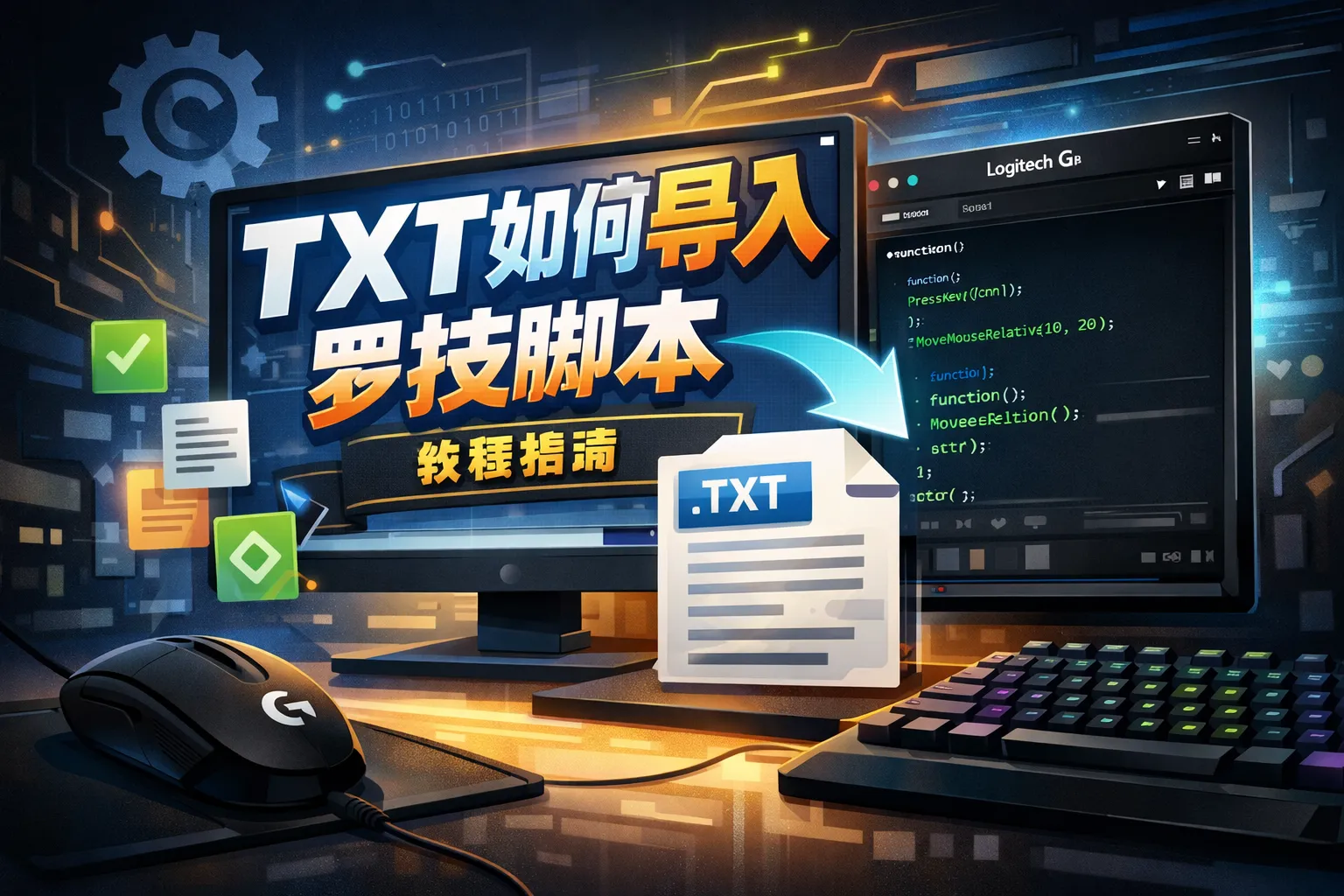 txt如何导入罗技脚本