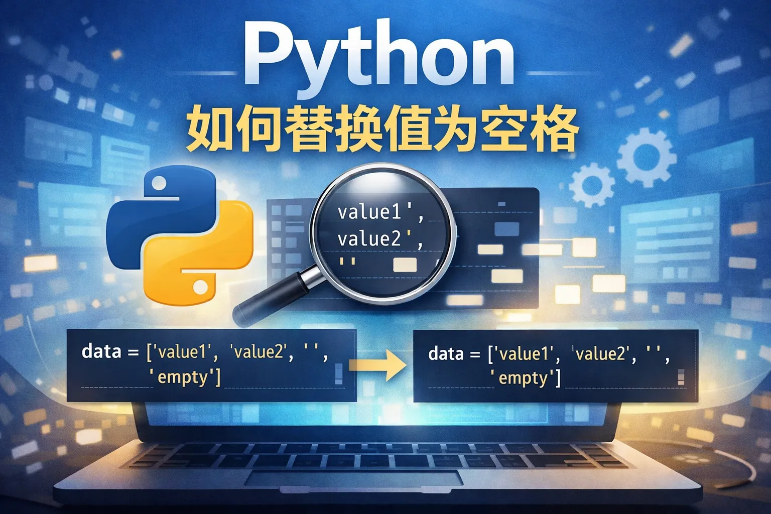 python如何替换值为空格