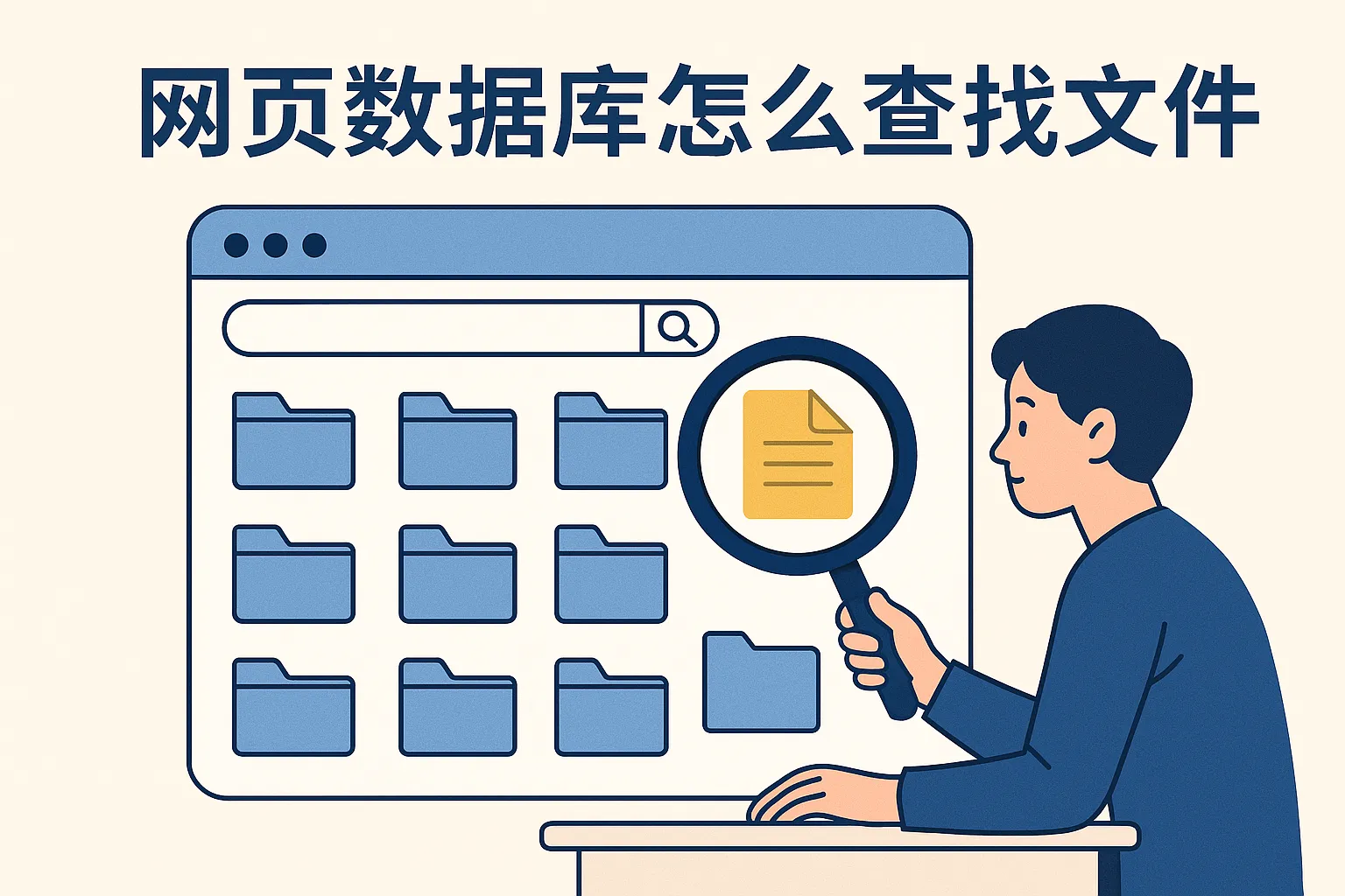 网页数据库怎么查找文件