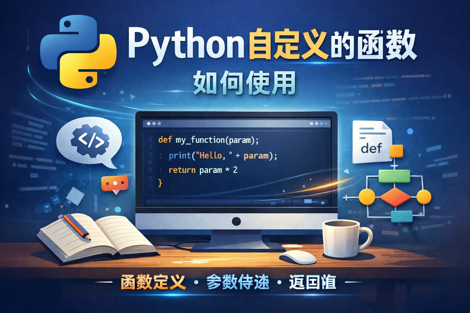 python自定义的函数如何使用