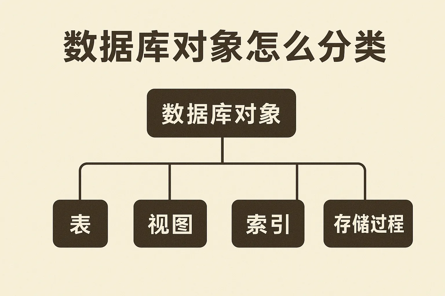 数据库对象怎么分类