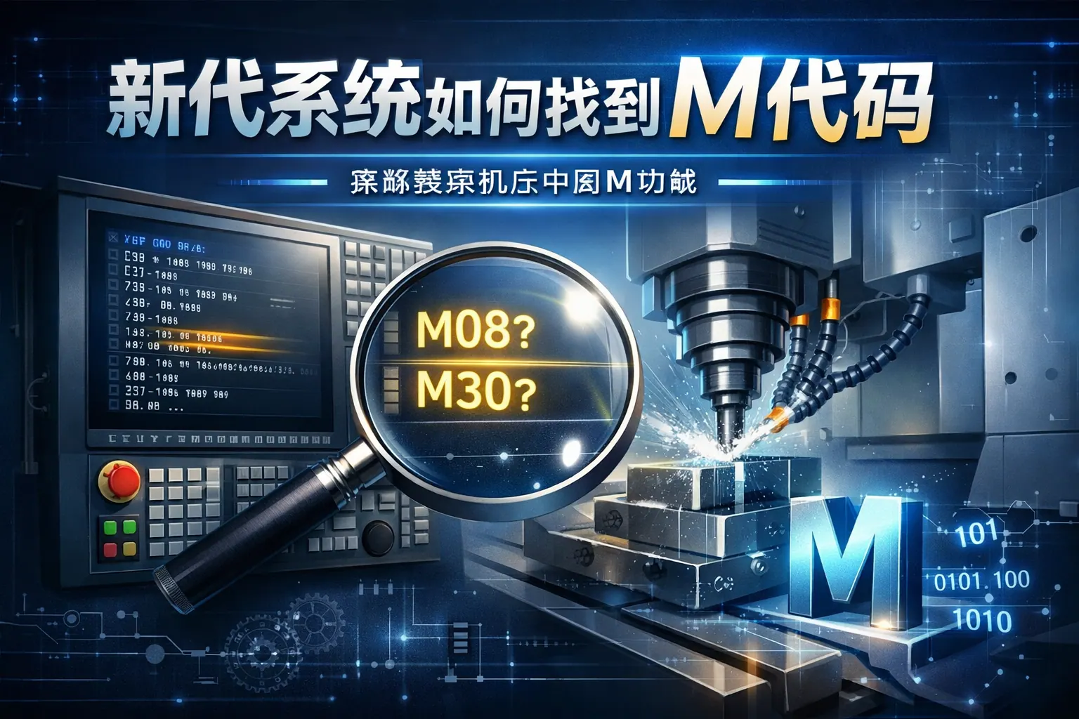 新代系统如何找到m代码