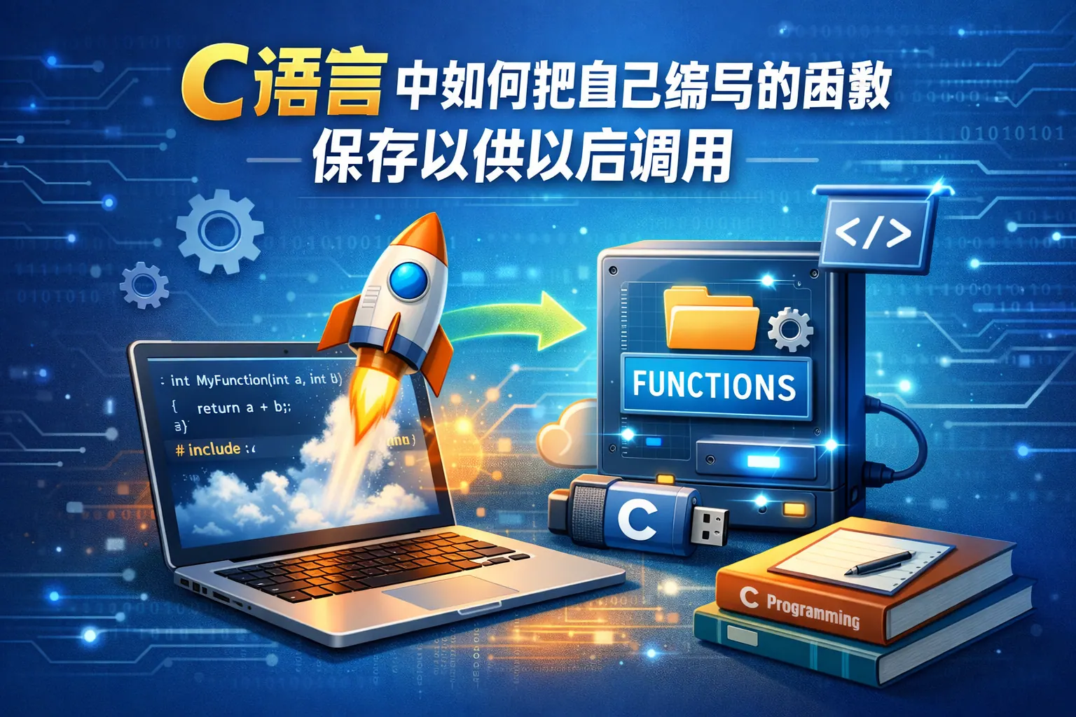 c语言中如何把自己编写的函数保存以供以后调用