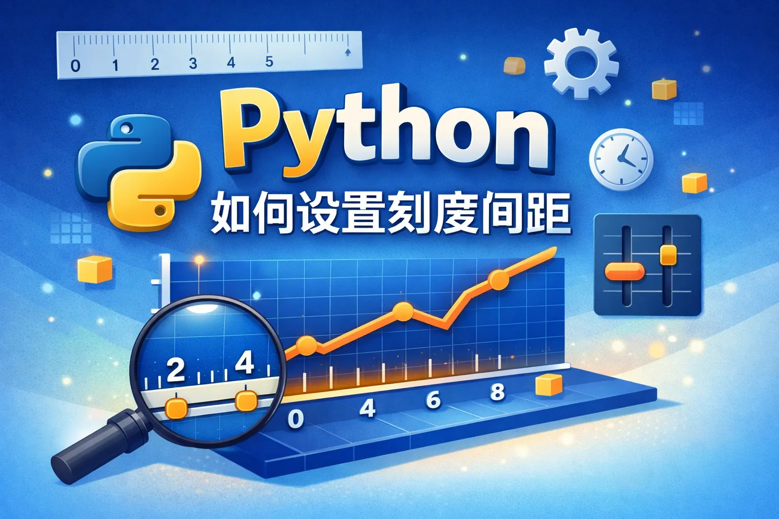 python如何设置刻度间距