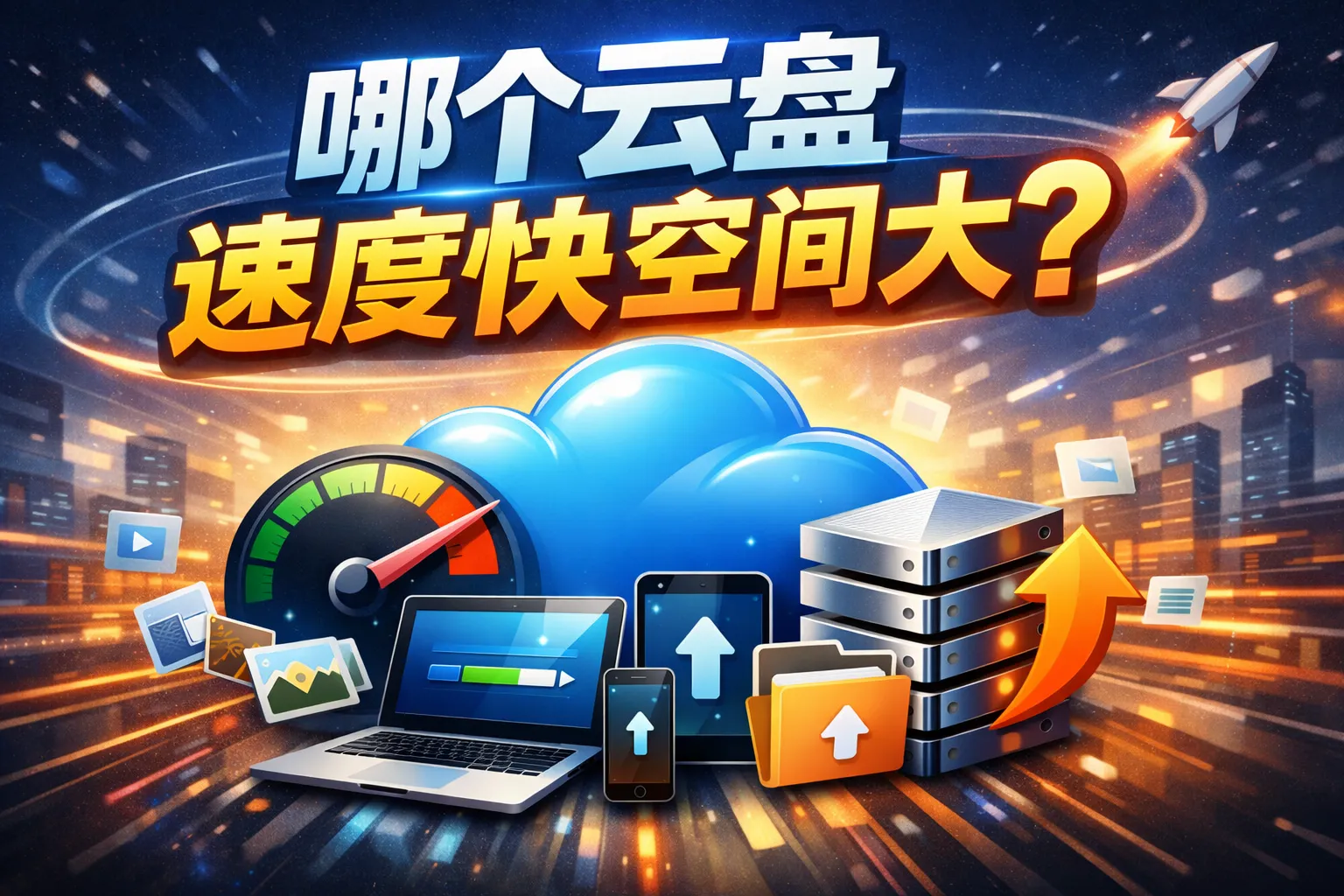 哪个云盘速度快空间大
