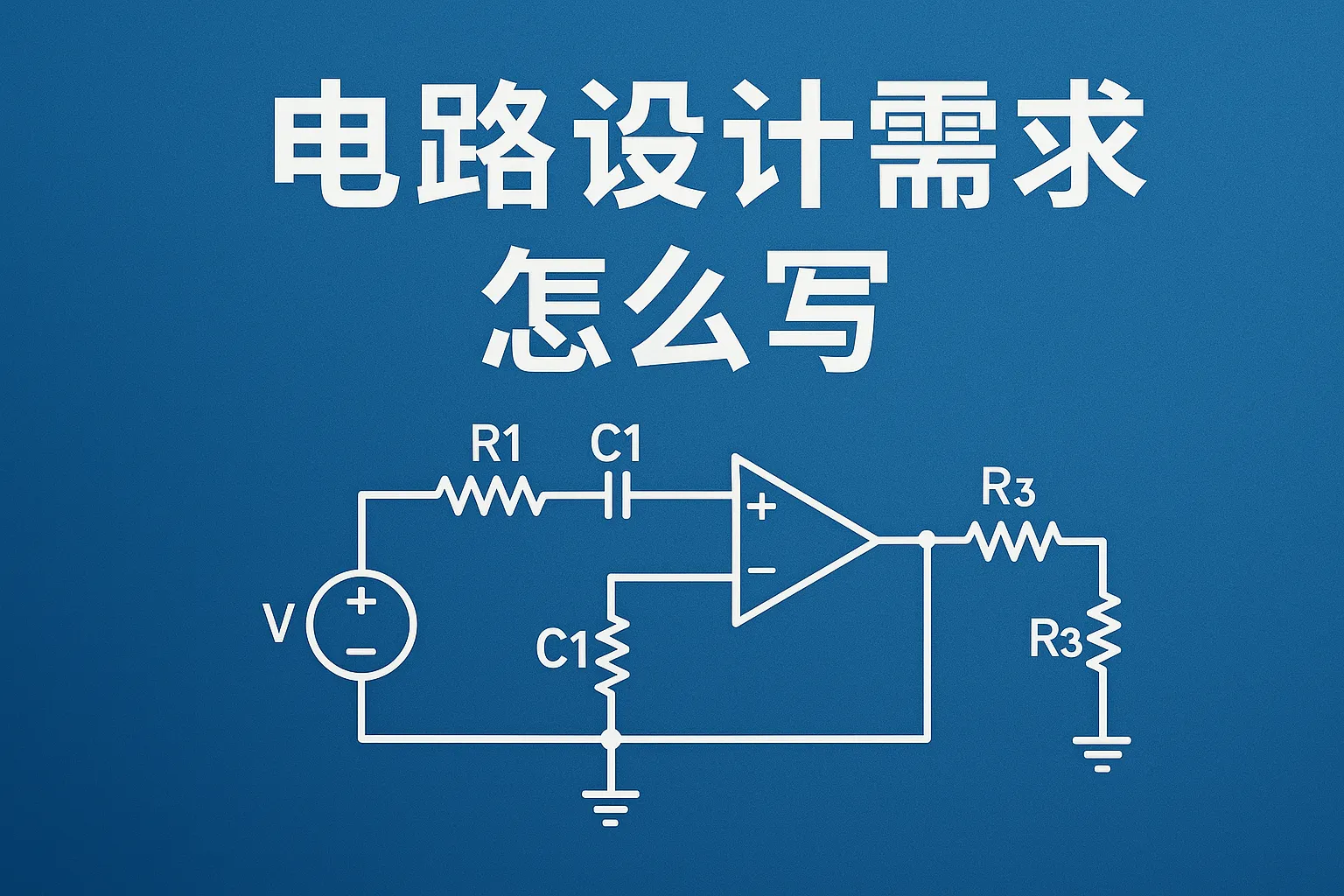 电路设计需求怎么写