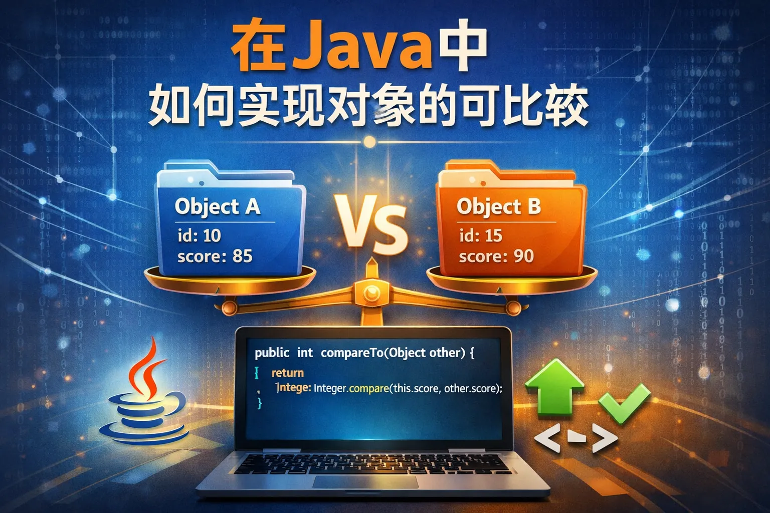 在java中如何实现对象的可比较