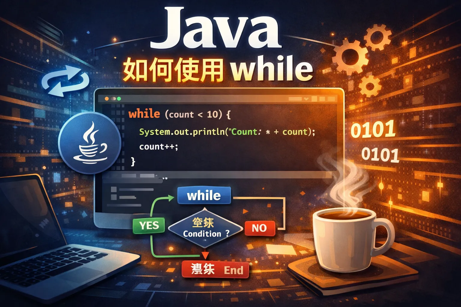 java如何使用while