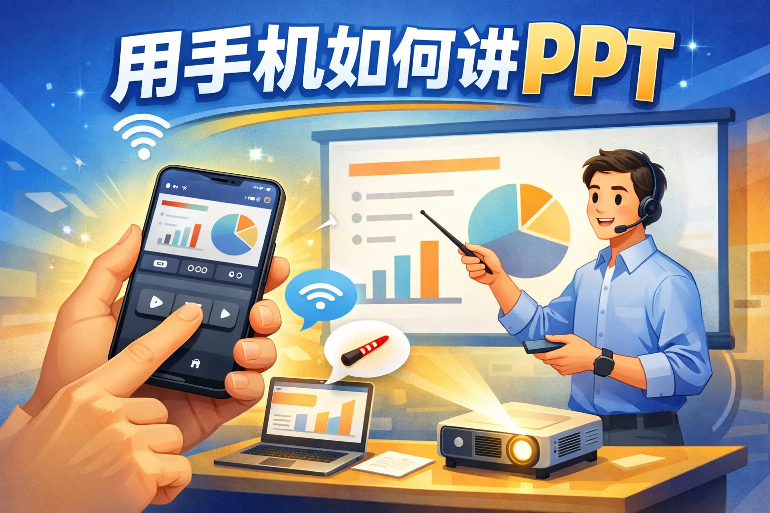 用手机如何讲ppt