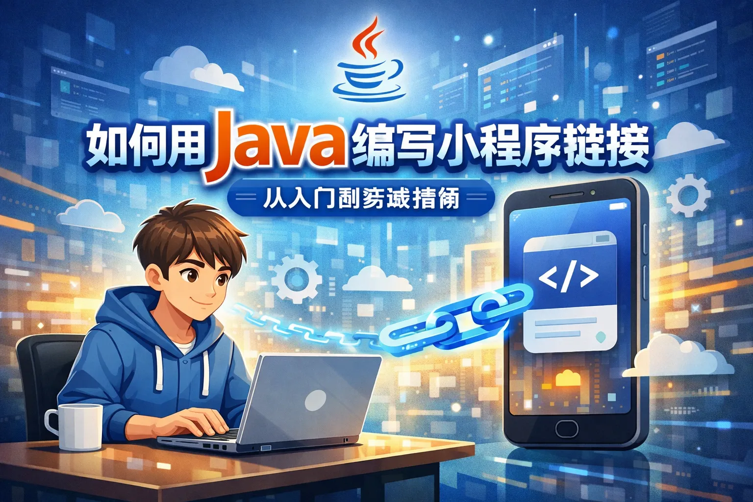 如何用java编写小程序链接