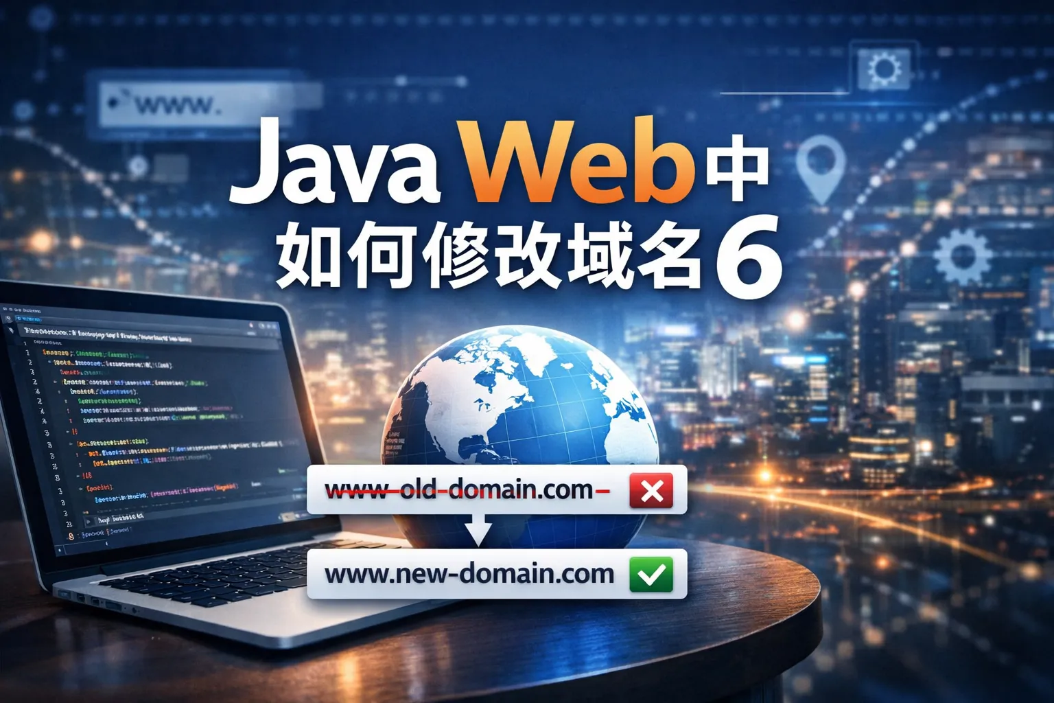 java web中如何修改域名6