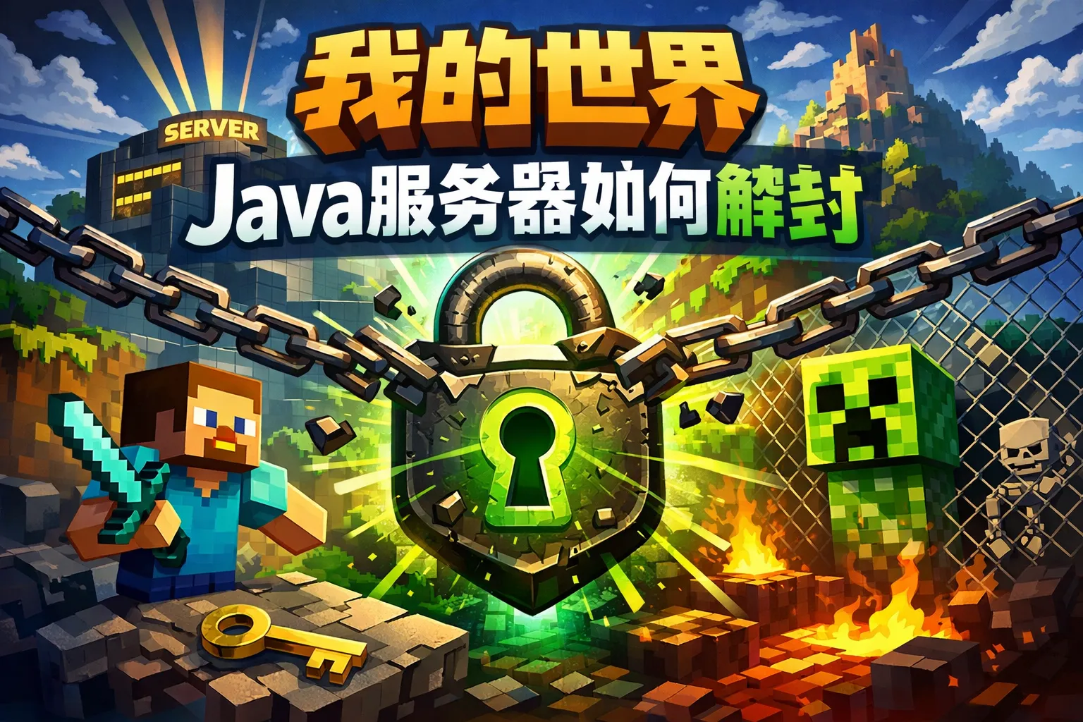 我的世界java服务器如何解封