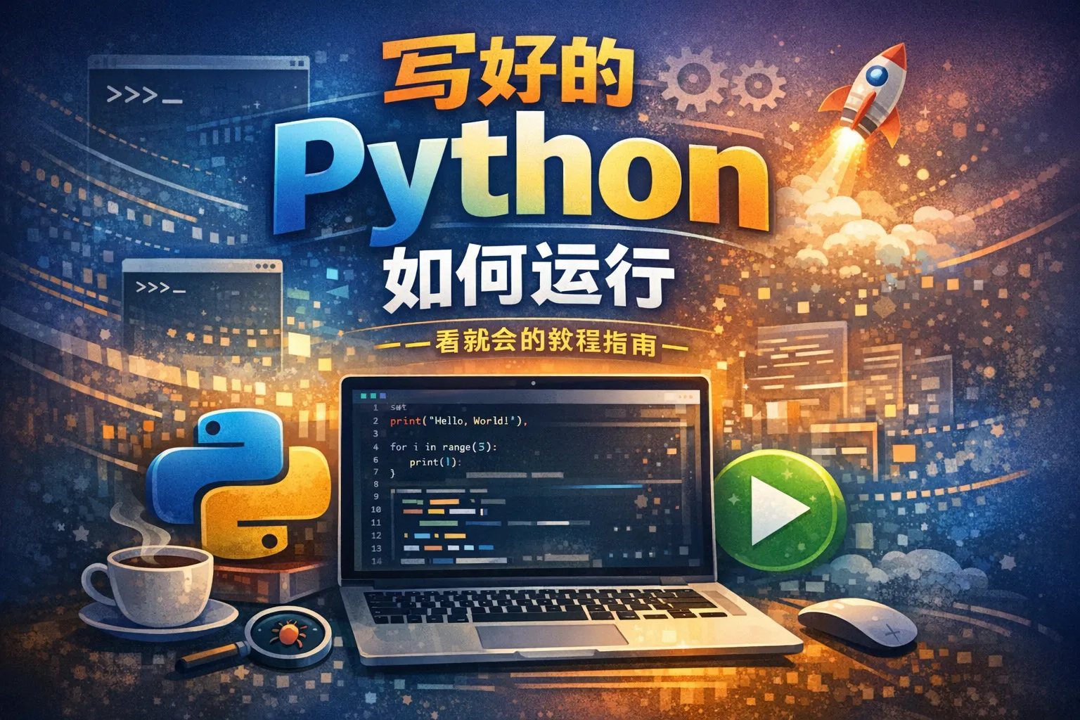 写好的python如何运行