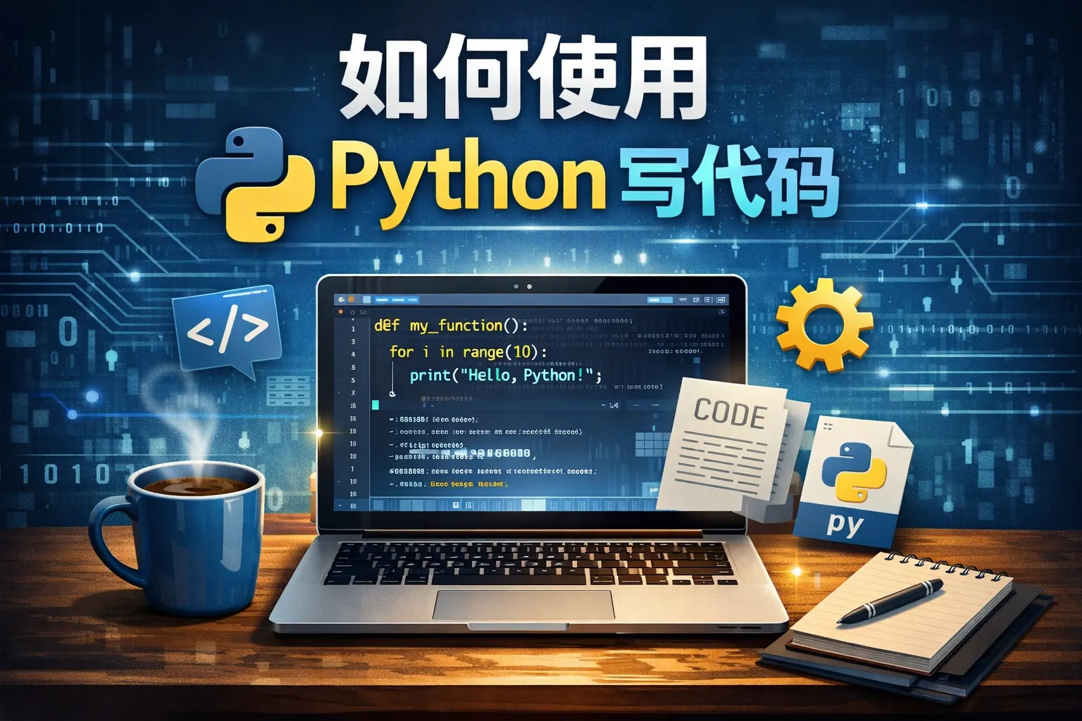 如何使用python写代码