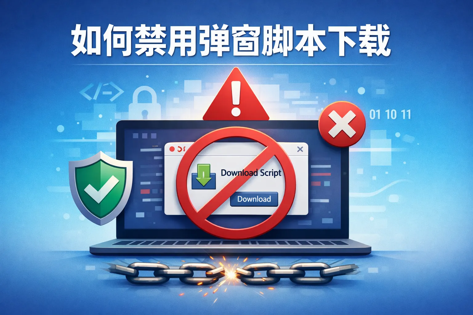 如何禁用弹窗脚本下载