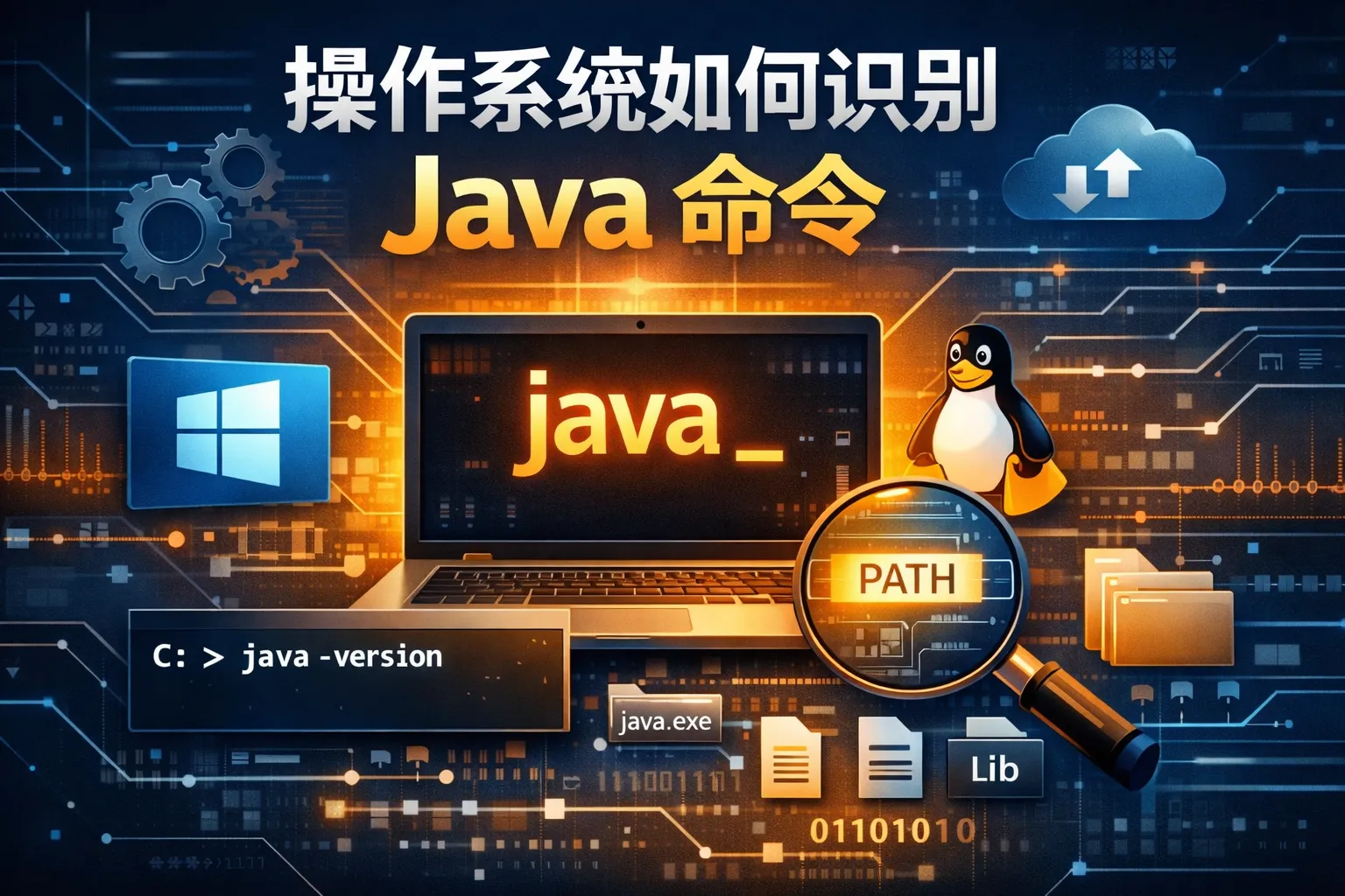 操作系统如何识别java命令