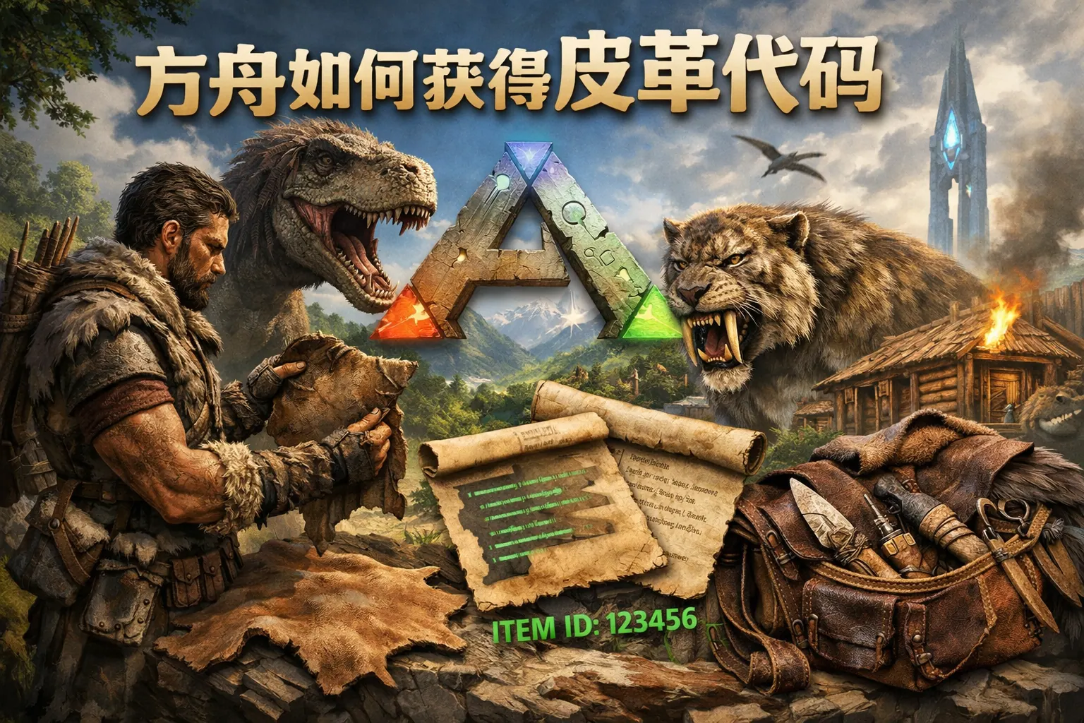 方舟如何获得皮革代码