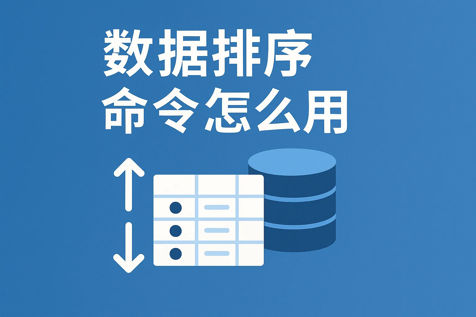 数据库排序命令怎么用