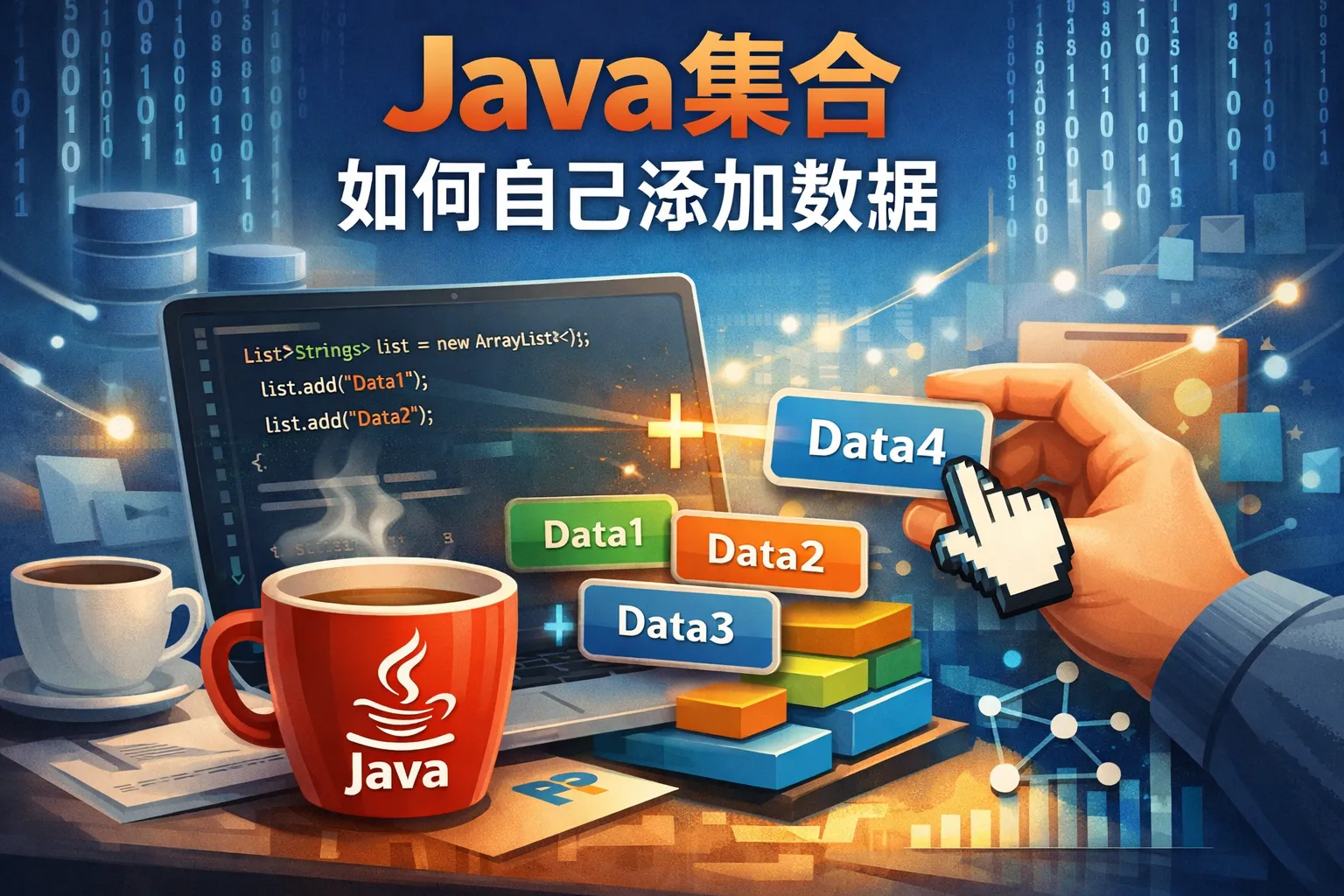 java集合如何自己添加数据