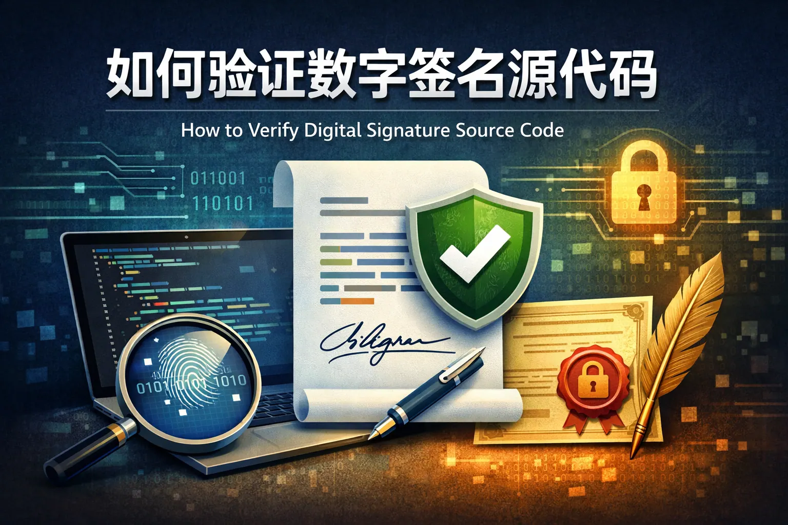 如何验证数字签名源代码