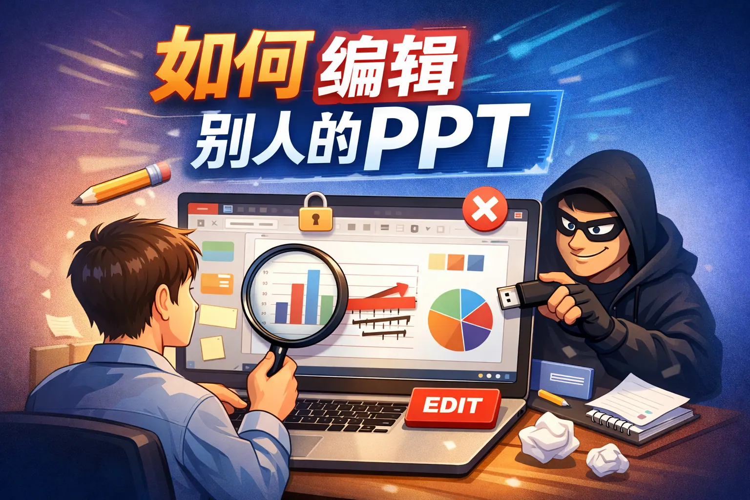 如何编辑别人的ppt