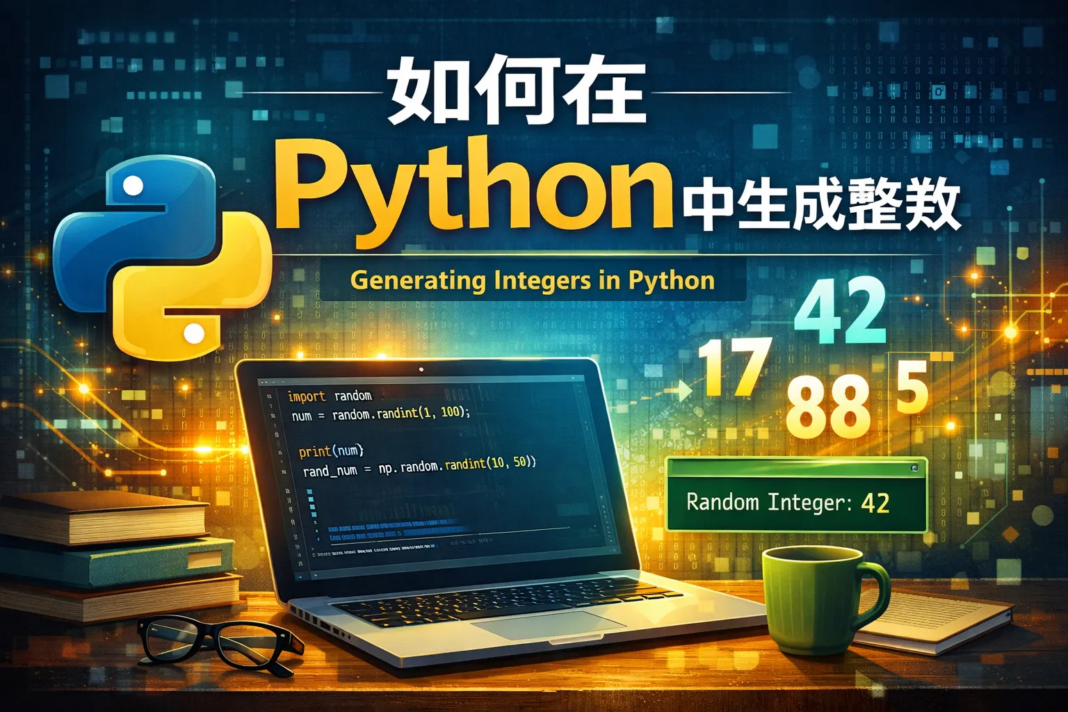 如何在python中生成整数
