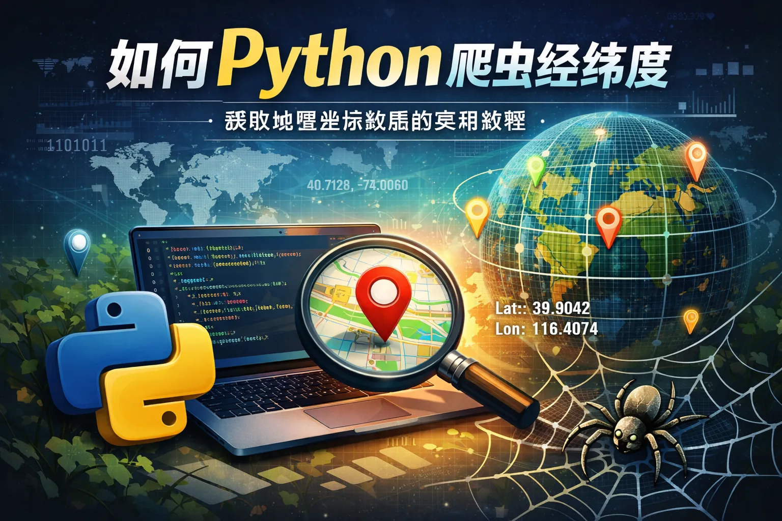 如何python爬虫经纬度