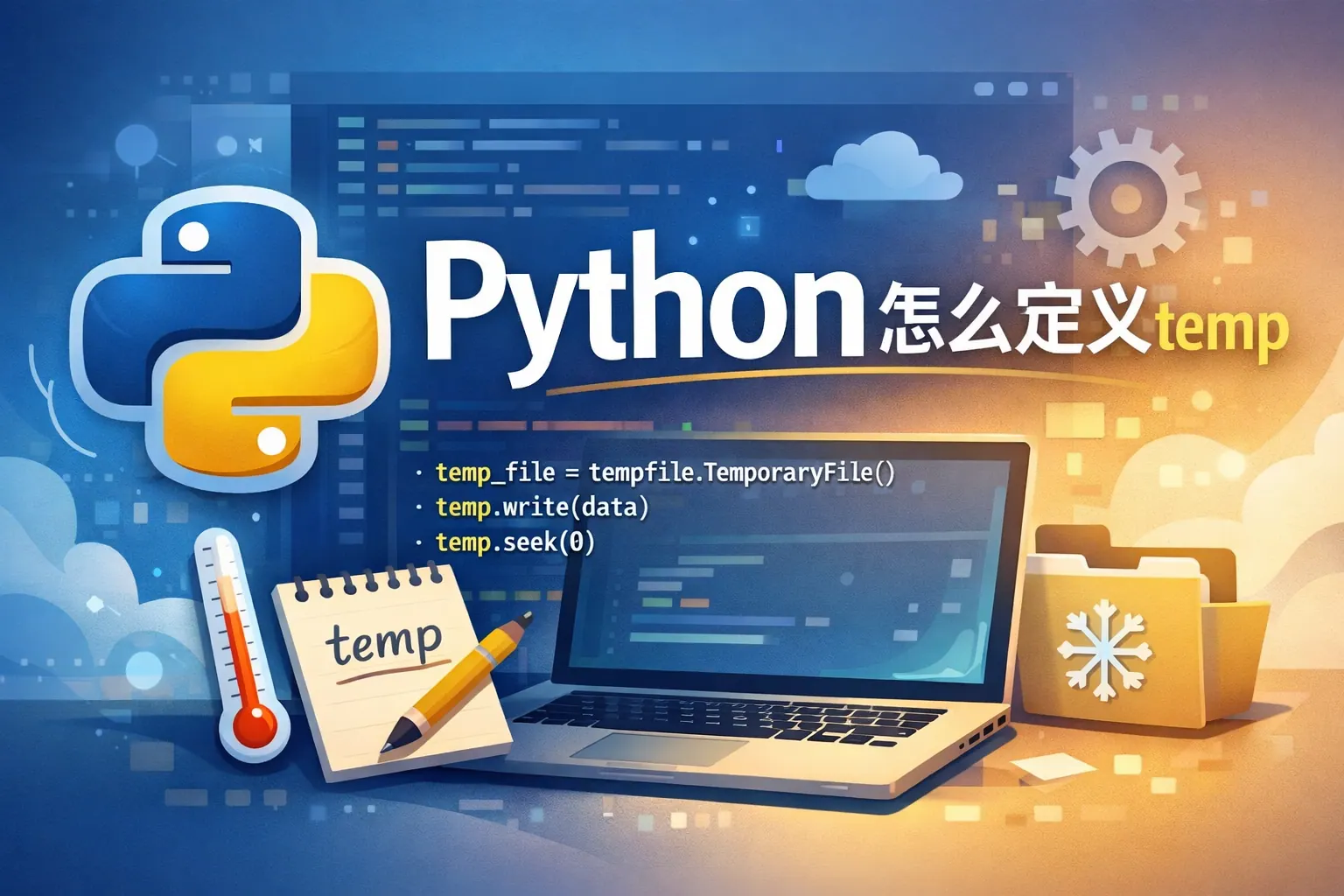 Python怎么定义temp