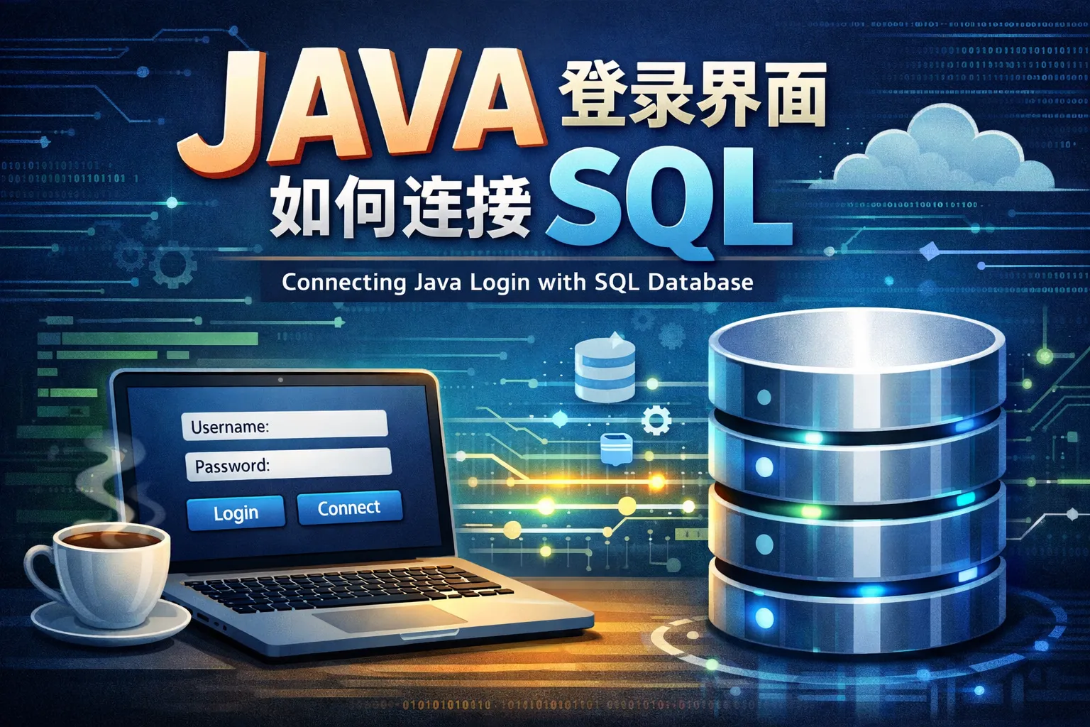 JAVA登录界面如何连接SQL