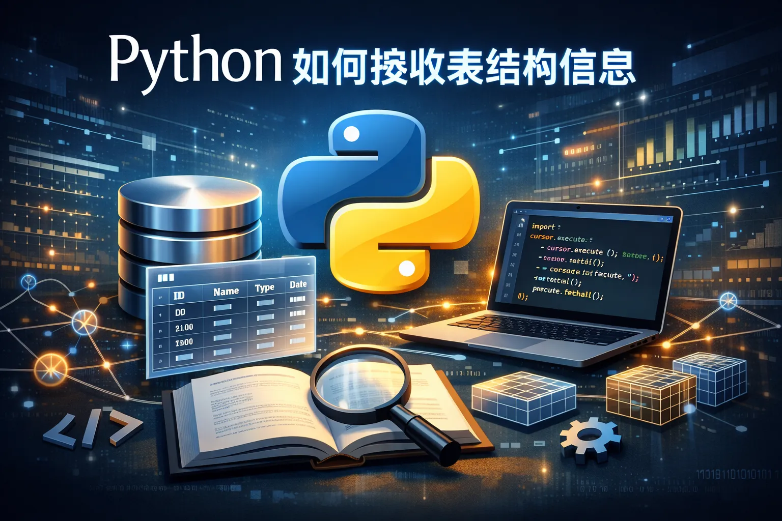 python如何接收表结构信息