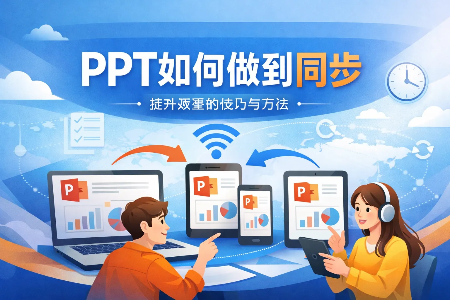 ppt如何做到同步