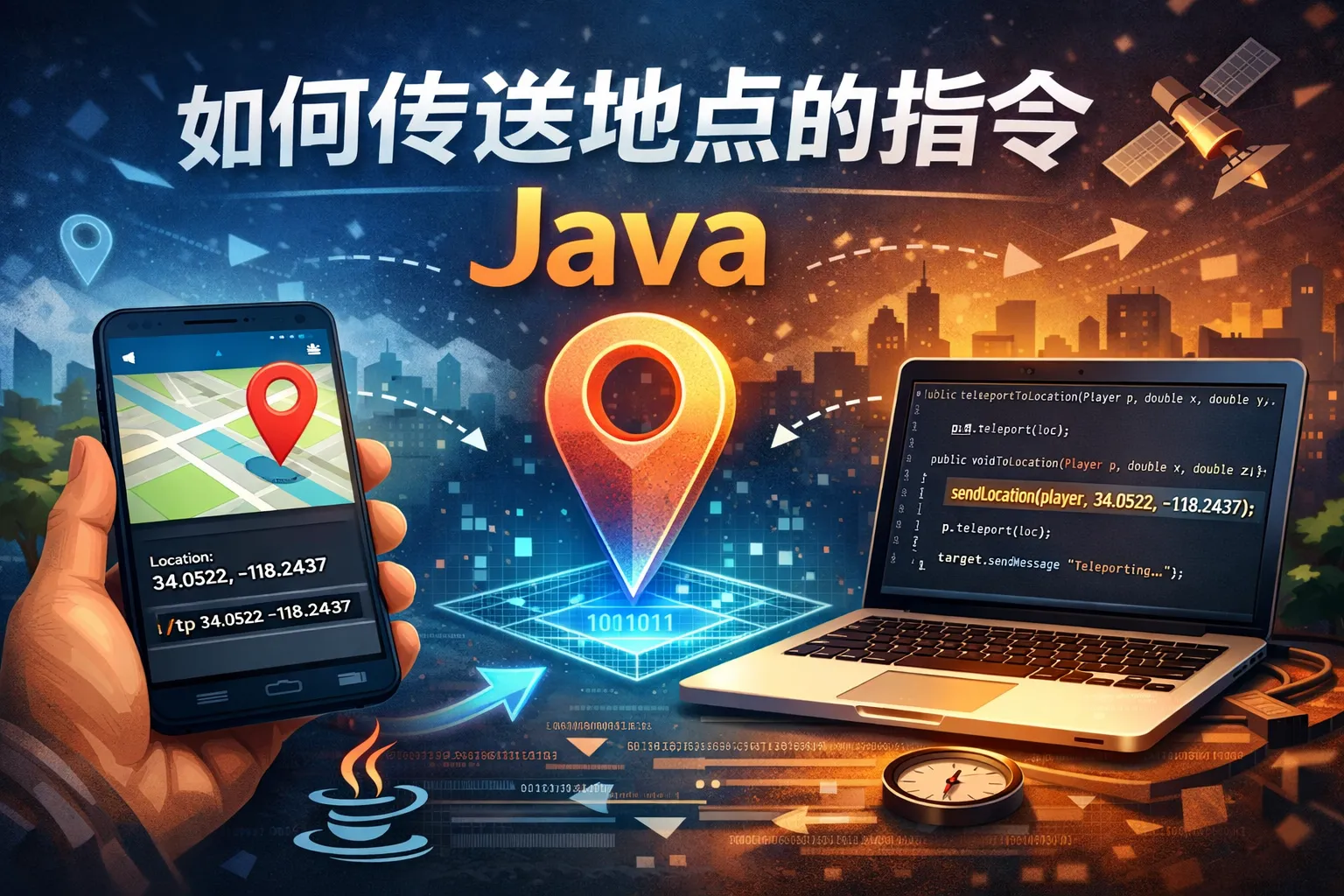 如何传送地点的指令java