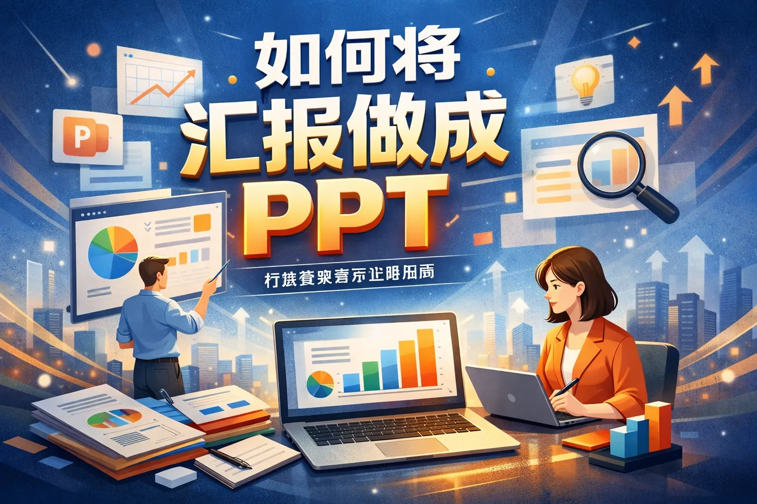 如何将汇报做成ppt