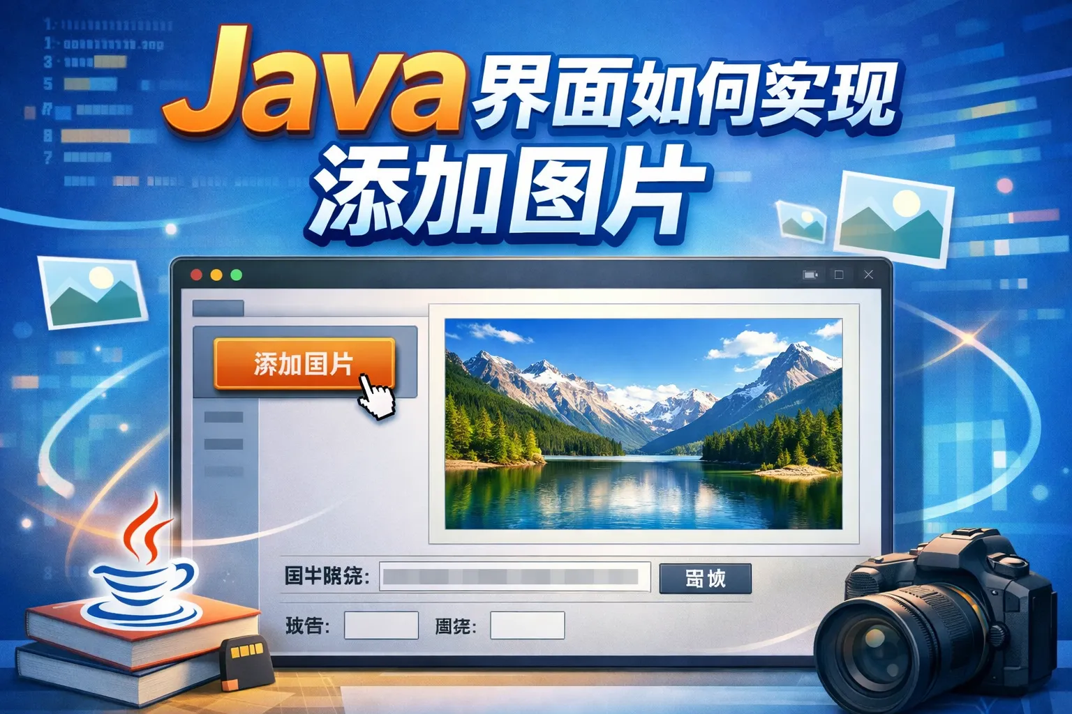 java界面如何实现添加图片