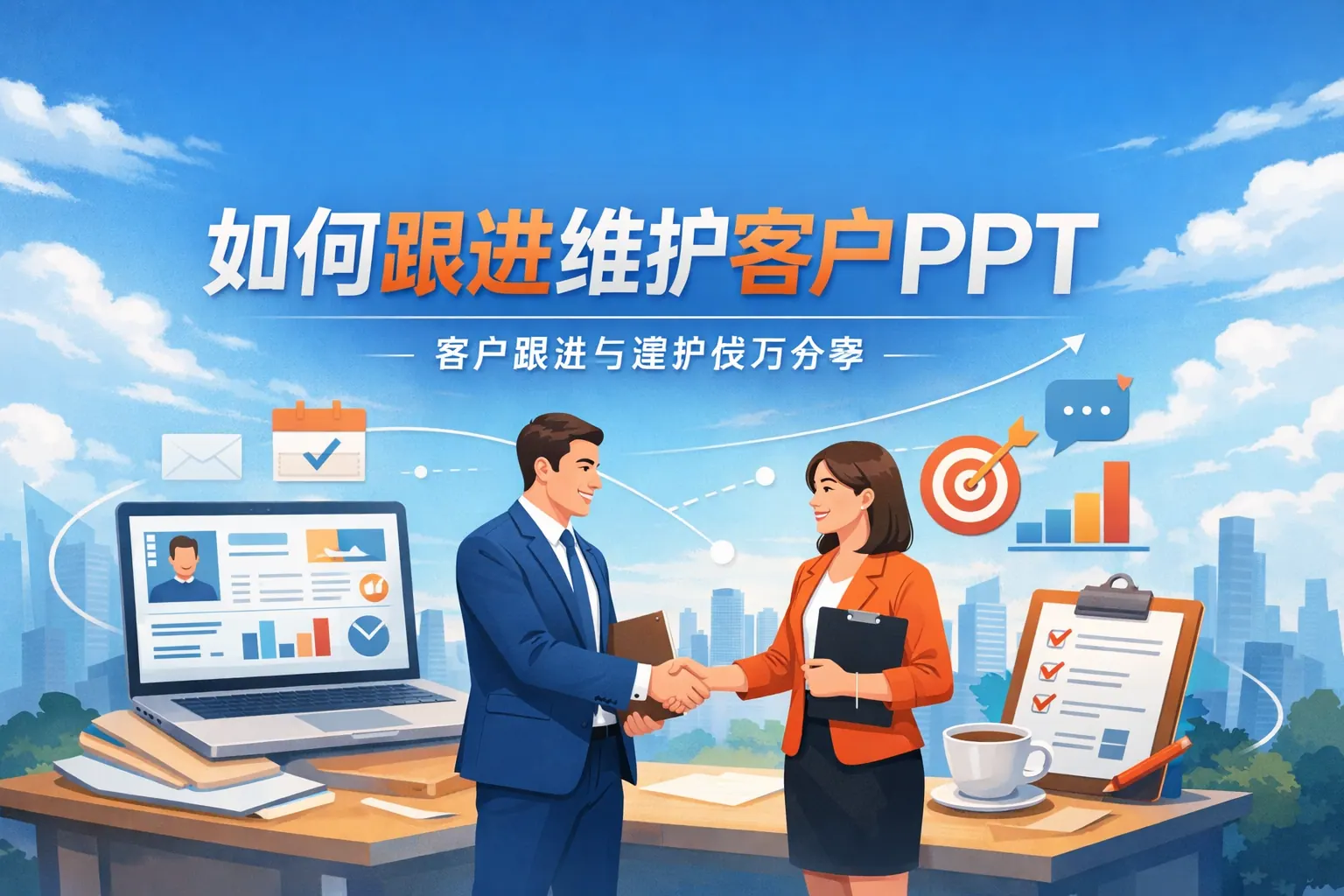 如何跟进维护客户ppt