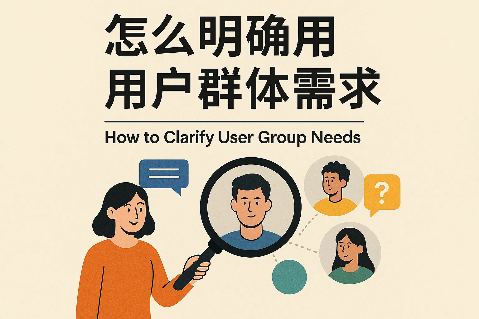 怎么明确用户群体需求