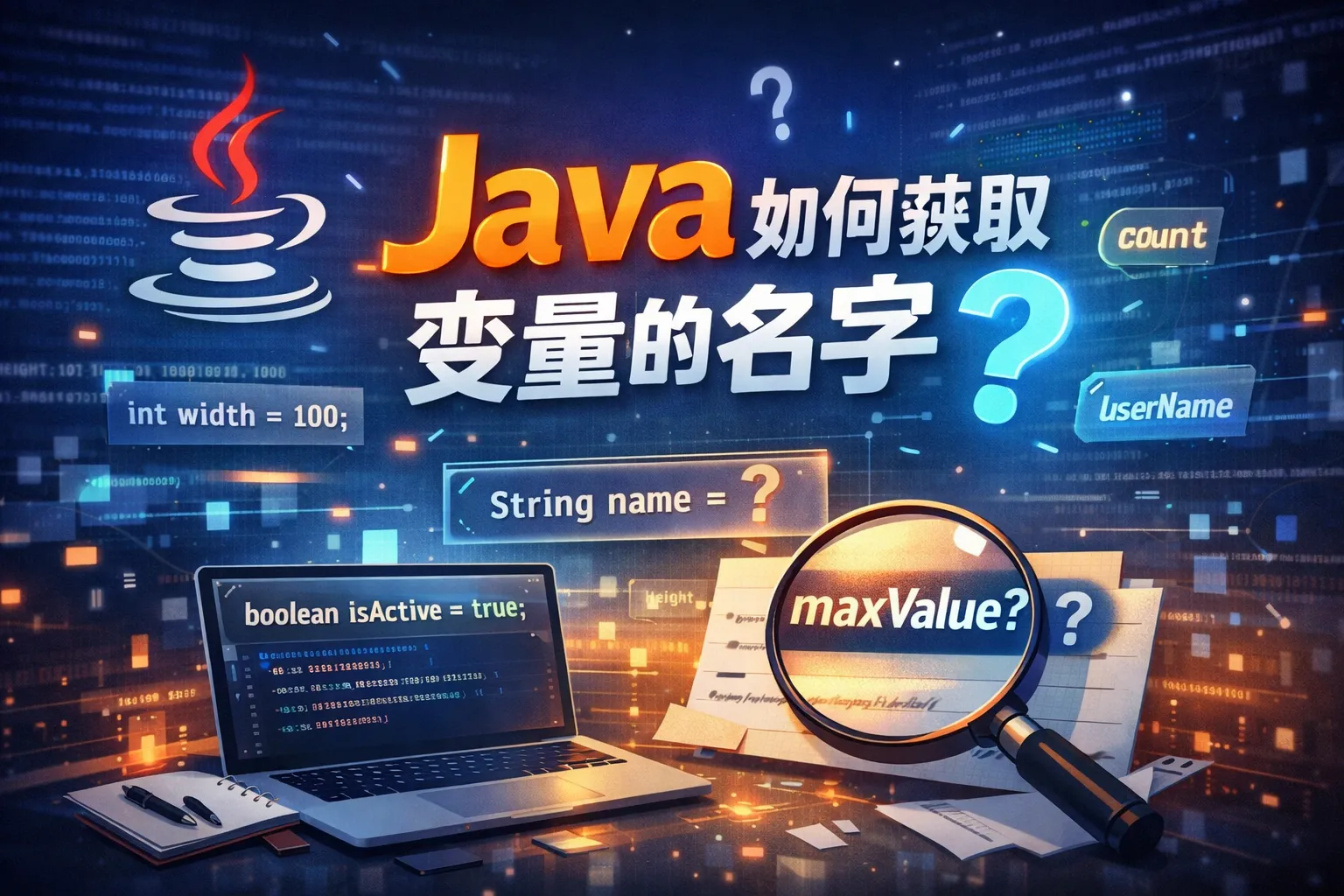 java如何获取变量的名字