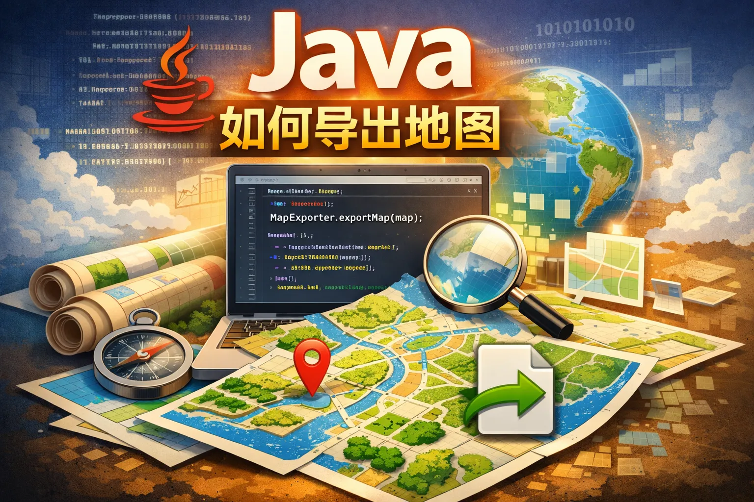 java如何导出地图